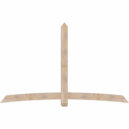 Ekena Millwork Bellingham Smooth Timber Gable Bracket, Douglas Fir, 108"W x 68"H x 5 1/2"D x 5 1/2"F, 15/12 Pitch GBW108X68X0606BEL00SDF